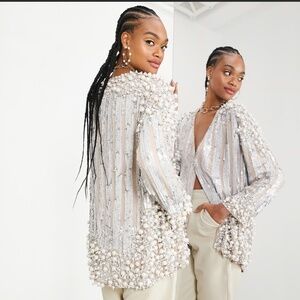 ASOS pearl cardigan